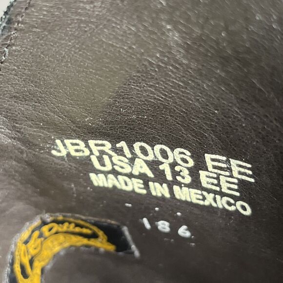 J.B. Dillon Lizard Leather Cowboy Boots JBR1006 EE - Mens Size 13EE